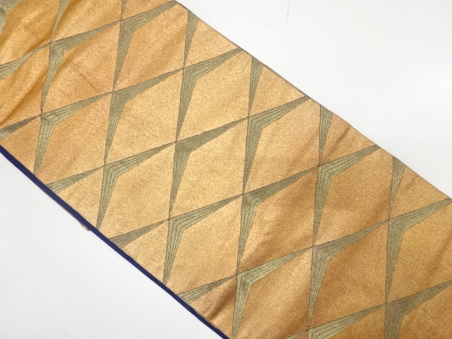 抽象模様織り出し　名古屋帯